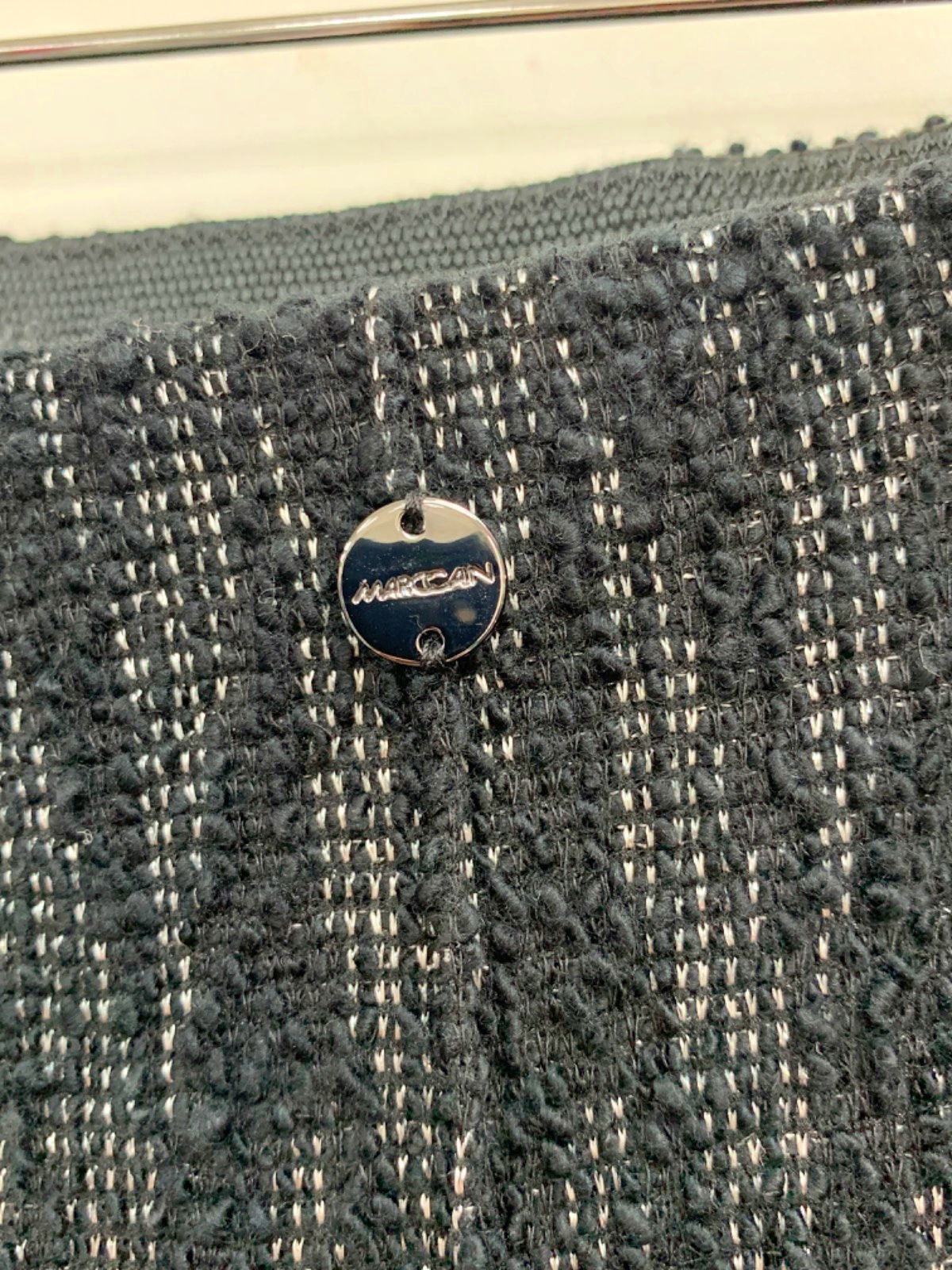 Marccain Black/White Jacquard Trousers UK 12