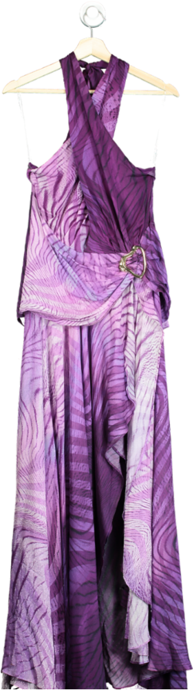 House of CB Purple Halter Maxi Dress S
