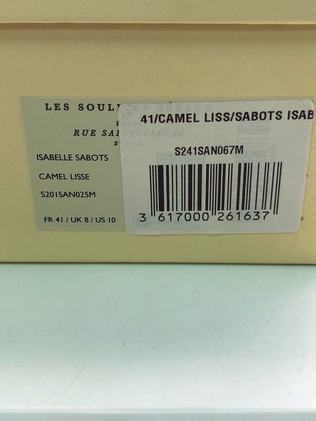 Sezane Smoth Leather  Camel Isabelle Clogs UK 8