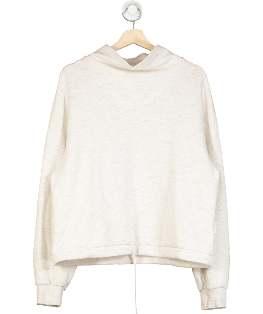 Varley Cream Oatmeal Marl Betsy Doublesoft Sweat Top UK M