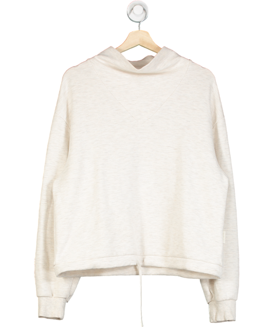 Varley Cream Oatmeal Marl Betsy Doublesoft Sweat Top UK M