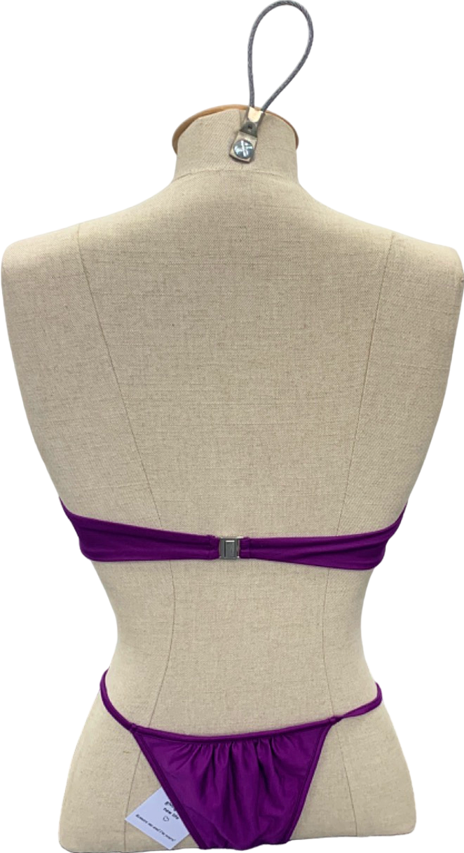 Neena Purple Cut-Out Bikini Set UK L