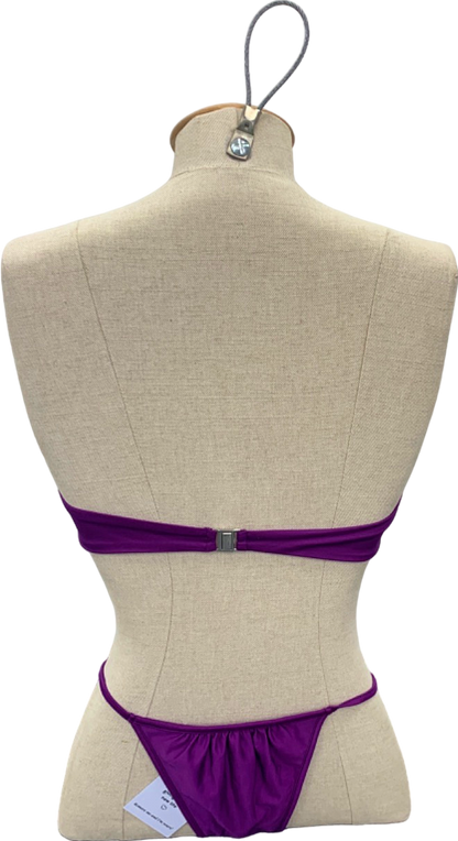 Neena Purple Cut-Out Bikini Set UK L