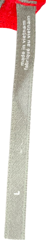 anthropologie Red Deep V-neck Lace Bodysuit UK L