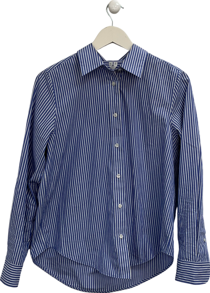 Arket Blue Striped Shirt UK 8