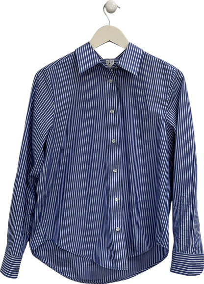 Arket Blue Striped Shirt UK 8