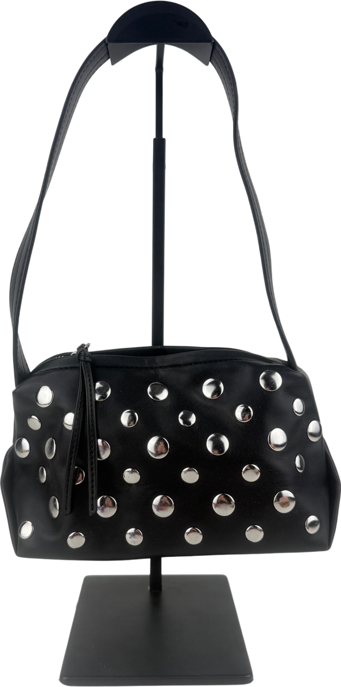 ASOS Black Shoulder Bag With Mixed Stud Detail