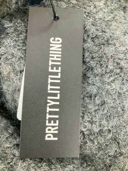 PrettyLittleThing Grey Plus Bobble Knit Oversized Jumper UK XL