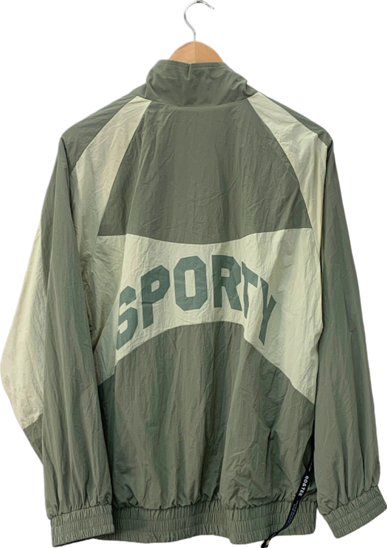 Bo&Tee Green Sporty Windbreaker Jacket S/M