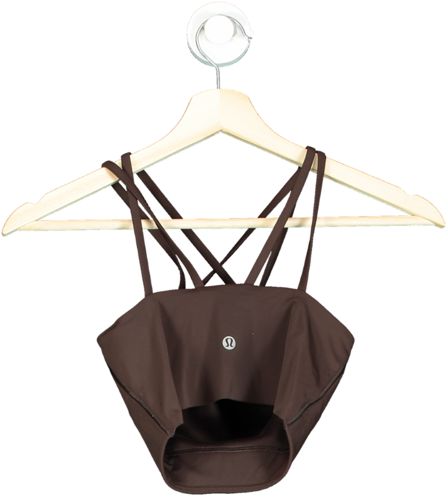 Lululemon Brown Strappy Sports Bra UK 8