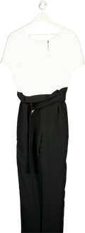 Claudie Pierlot White/Black Jumpsuit Bicolore UK 8