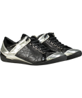 Dior Cannage Silver Detail Leather Sneakers Black UK 7 EU 40 👠