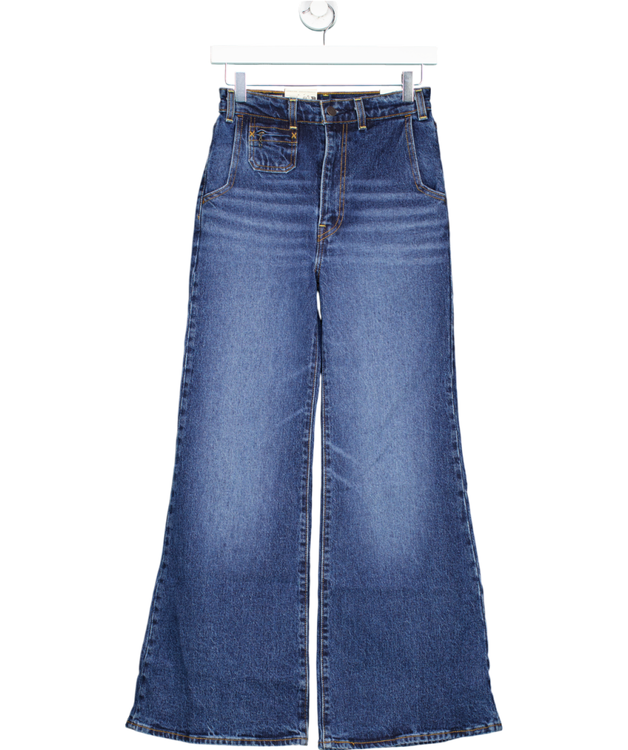 Levi's Blue Super High Rise Ribcage Bell Jeans W24