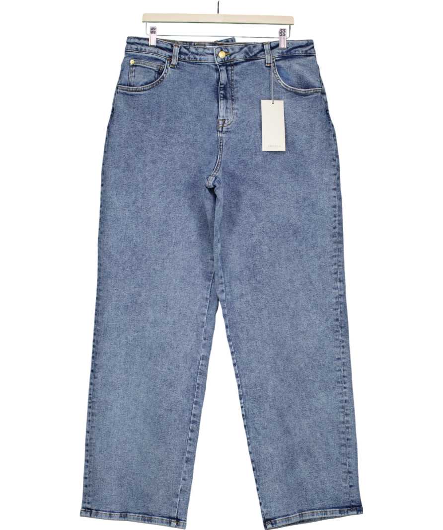Ambela Blue Straight Leg Jeans UK 20