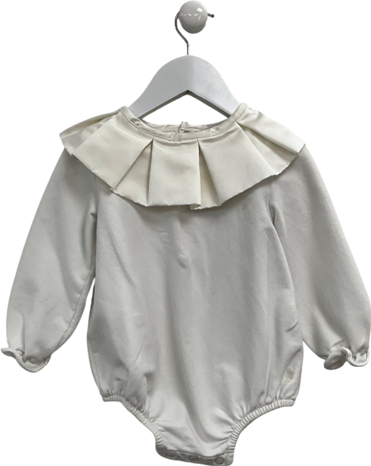little crusoe White Athena Romper 2 Years