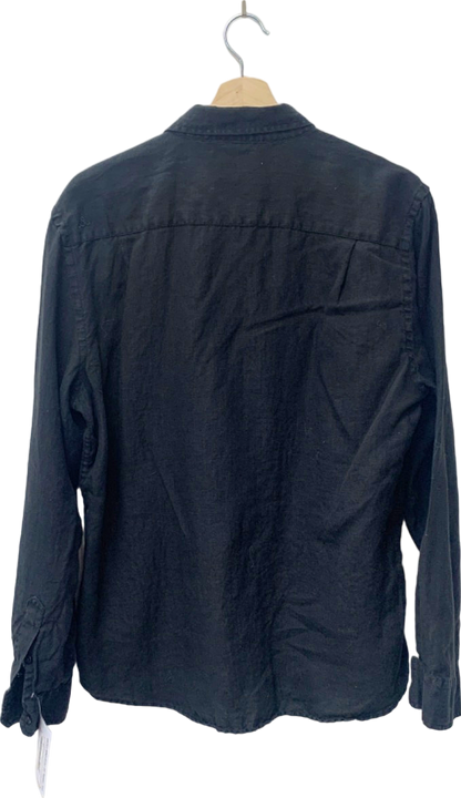 Oliver Jane Black Linen Shirt XL