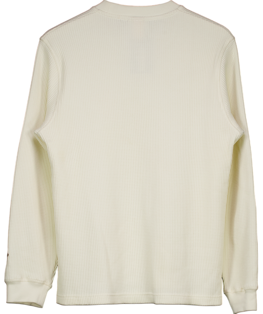 Percival Cream Fisherman Jumper Heavy Cotton UK XS