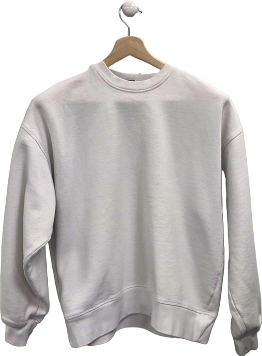 Raey White Crew Neck Sweatshirt UK 10