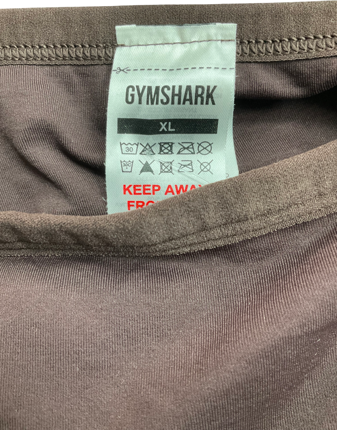 gymshark Brown Contrast Seamless Sports Bra UK XL