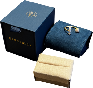 GINGIBERI 18k Solid Yellow Gold Alena Aaa Pearl Ring One Size