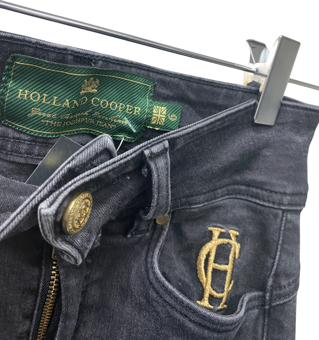 Holland Cooper Black The Jodhpur Jeans UK 6