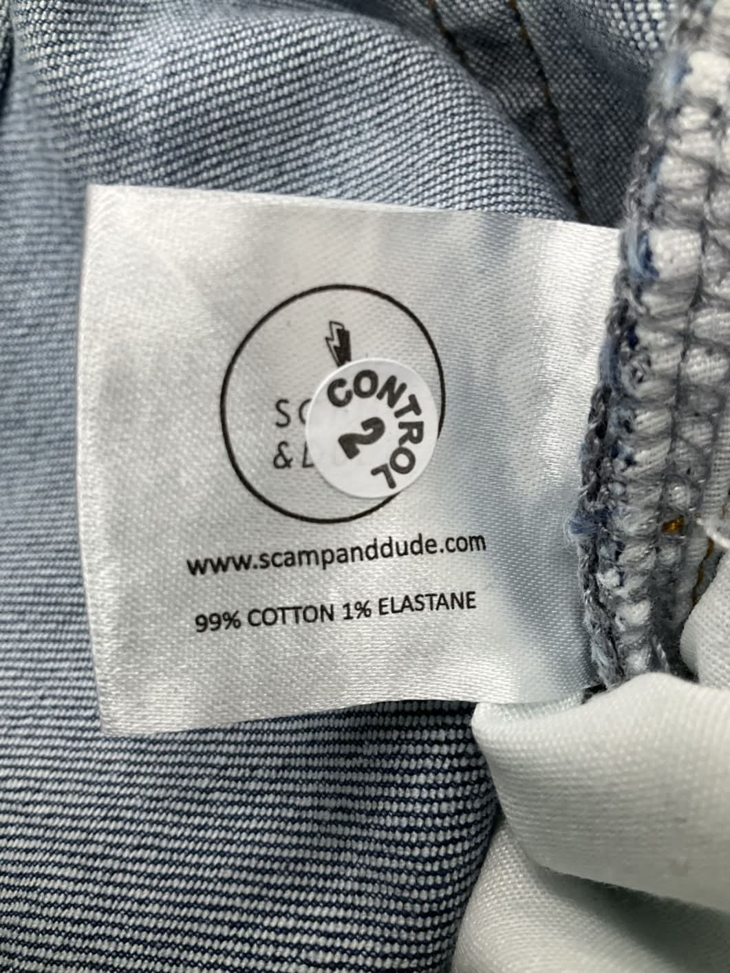 Scamp & Dude Blue Boyfriend Distressed Jeans UK 10