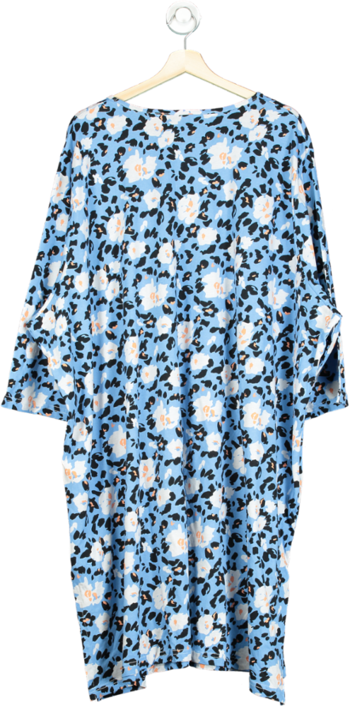 Ulla Popken Blue Floral Print Dress XXL