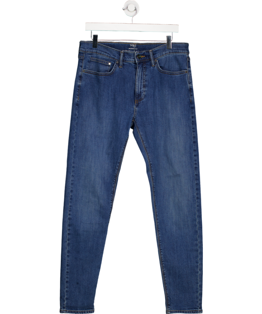 M&S Blue Skinny Fit Jeans W32