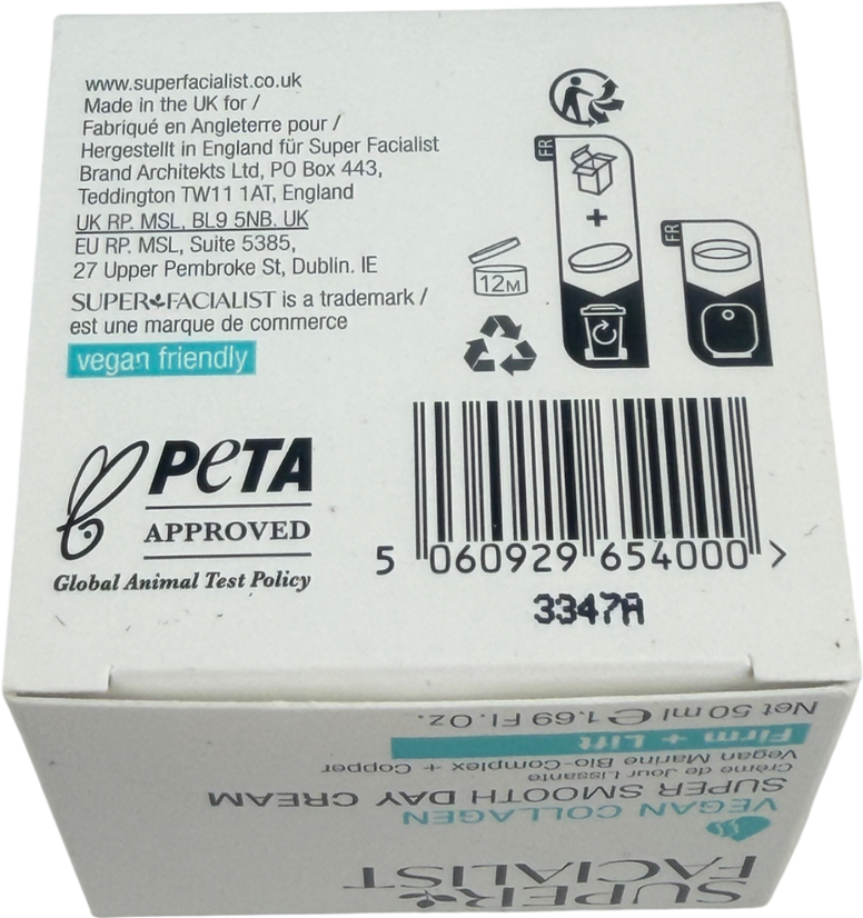 Super Facialist Vegan Collagen Super Smooth Day Cream 50ml