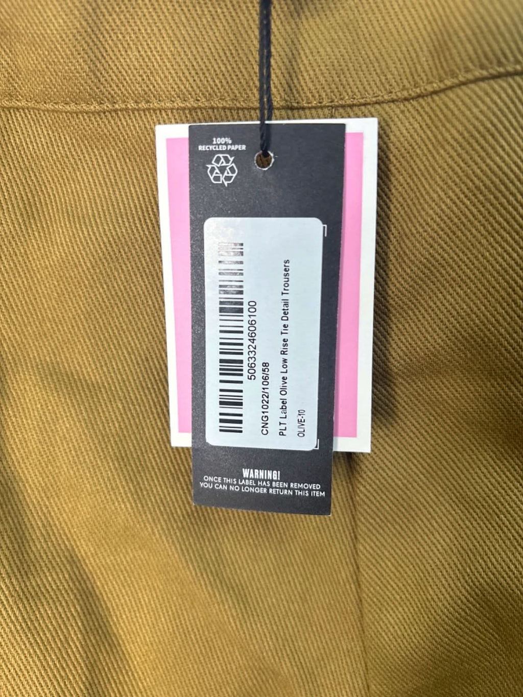 PrettyLittleThing Tan Flared Trousers UK 10