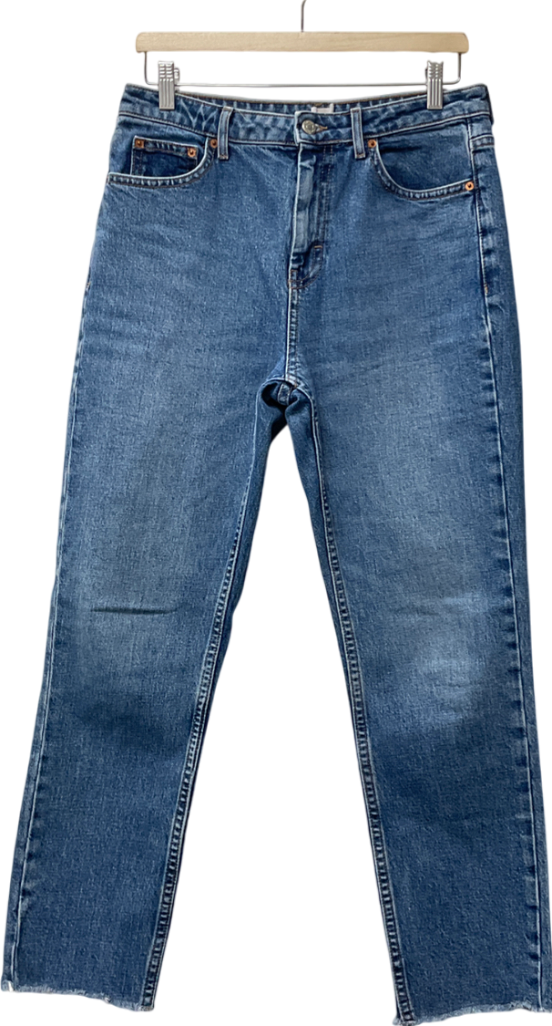 Topshop Blue Straight Leg Jeans W30