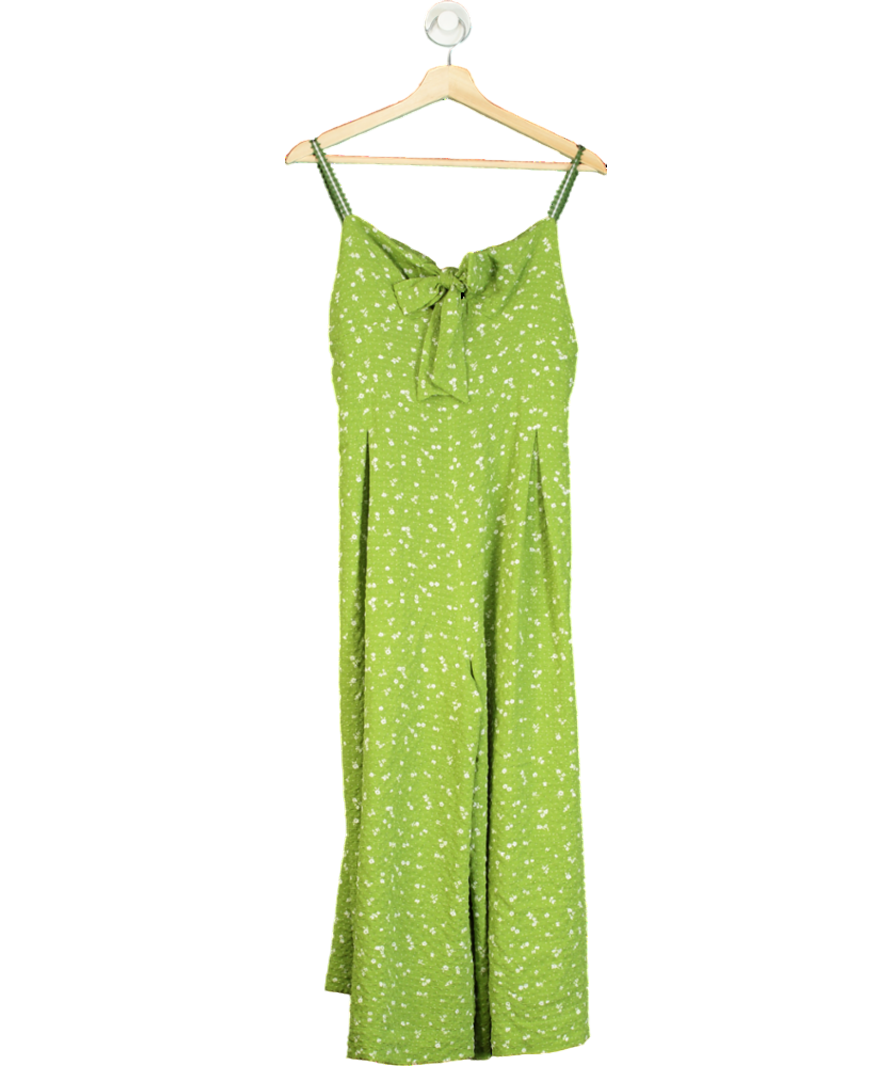 Free People Green Coming Home Romper Jumpsuit UK M