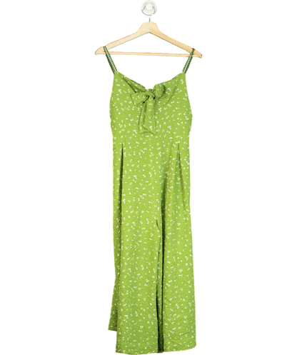 Free People Green Coming Home Romper Jumpsuit UK M