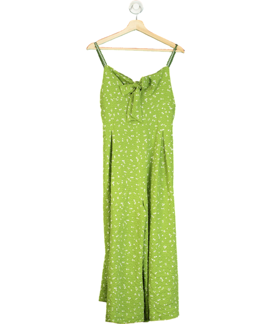 Free People Green Coming Home Romper Jumpsuit UK M