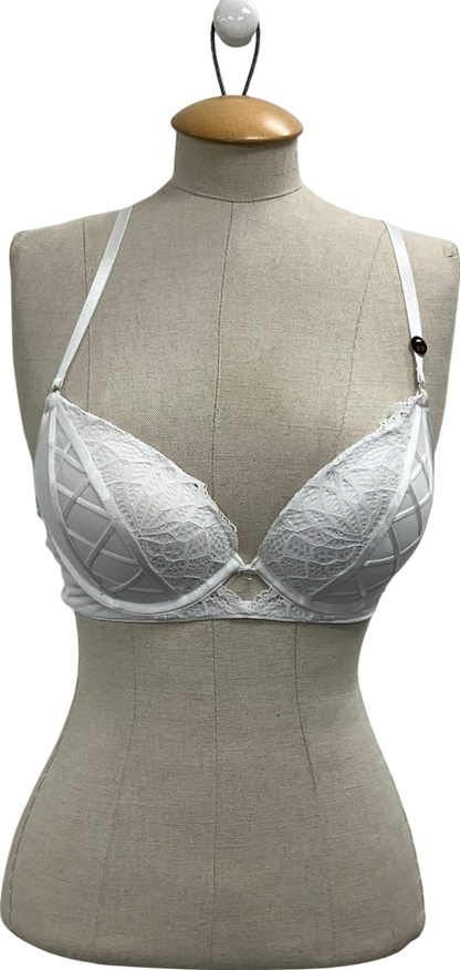 Ann Summers Sexy Lace Planet Moulded Boost Bra In White UK 32D