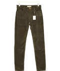 Cordings Olive Green Stretch High Waist Moleskin Jeans UK 12