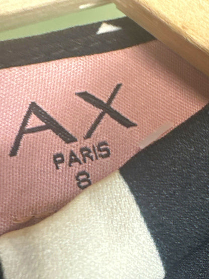 AX Paris Black & White Printed Dress UK 8