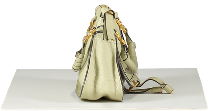 Chloé Sage Green grained leather Mini Marcie Double Carry Bag