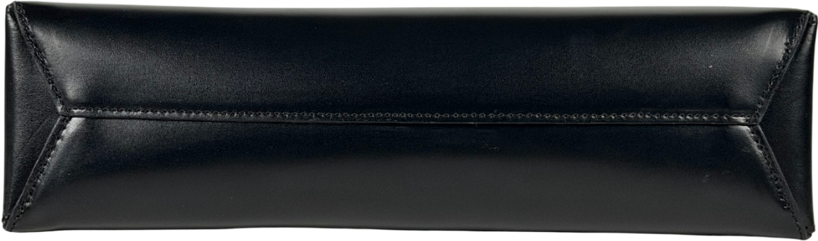 Lancaster Black Leather Rectangle Bag One Size