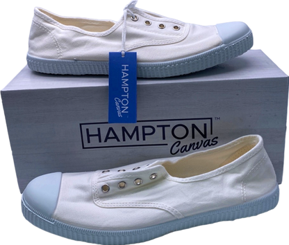 Hampton White Canvas Sneakers EU 38