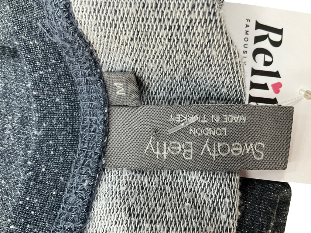 Sweaty Betty Blue After Class Crop Sweatshirt UK M