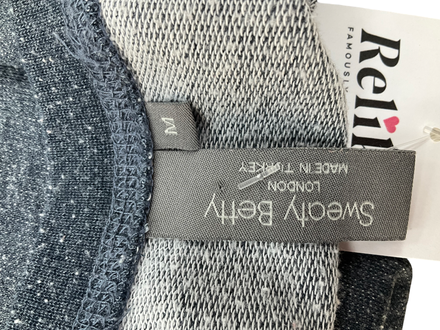 Sweaty Betty Blue After Class Crop Sweatshirt UK M