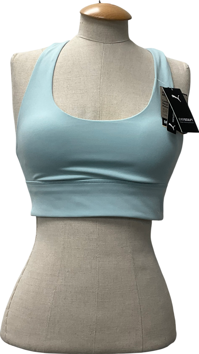 Puma Blue Evolve Longline Bra UK S