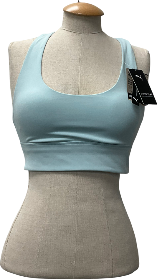 Puma Blue Evolve Longline Bra UK S