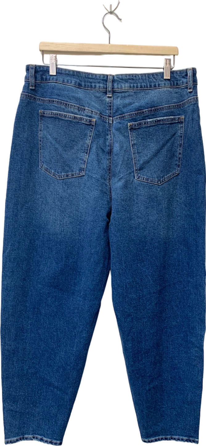 Tu Blue Barrel Leg Jeans UK 18L