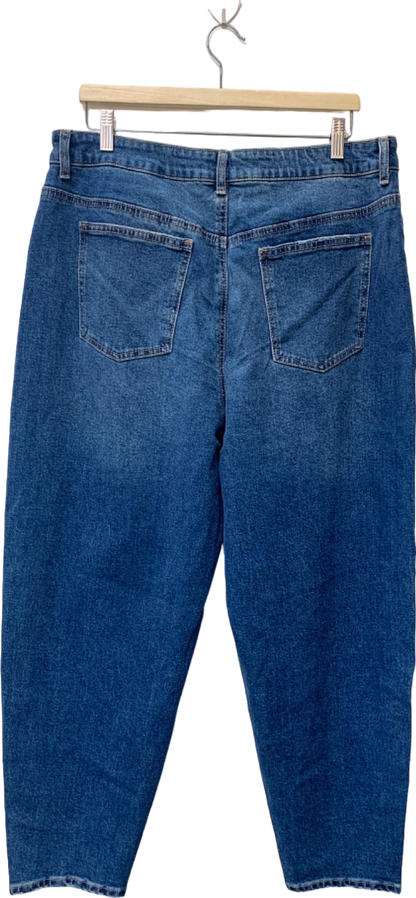 Tu Blue Barrel Leg Jeans UK 18L