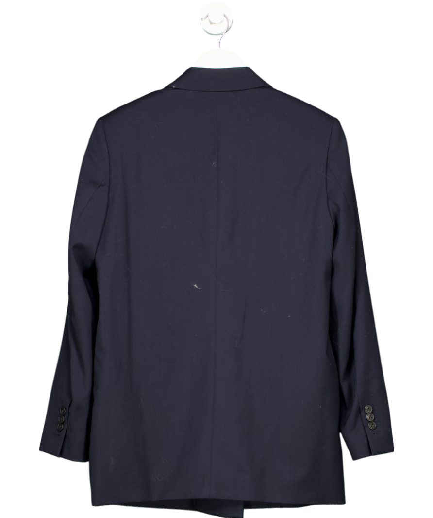 The Kooples Blue Fine Wool Double Breasted Blazer UK 10