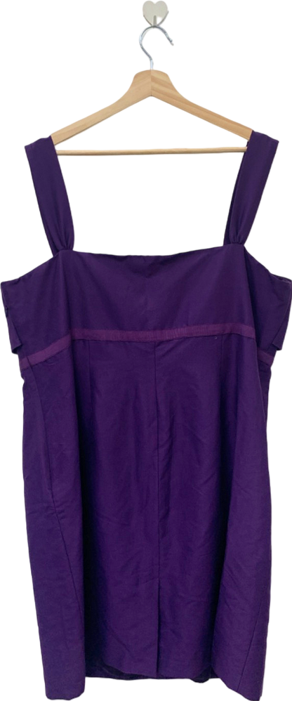 Boden Purple Sleeveless Dress UK 22