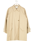 Arket Beige Oversized Cotton Short Trench Coat UK 8