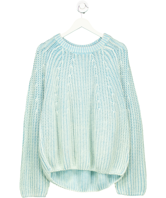 Free People Blue Take Me Home Sweater UK M